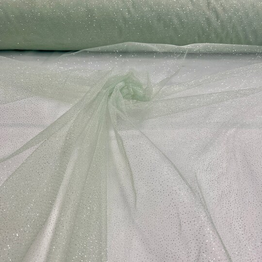 green net material for dresses Green Trendy Net Fabric ( 1 Mtr )